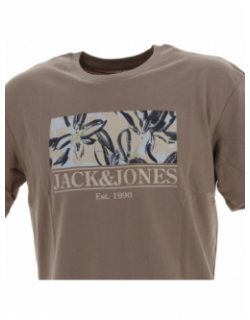 T-shirt flower branding marron homme - Jack & Jones