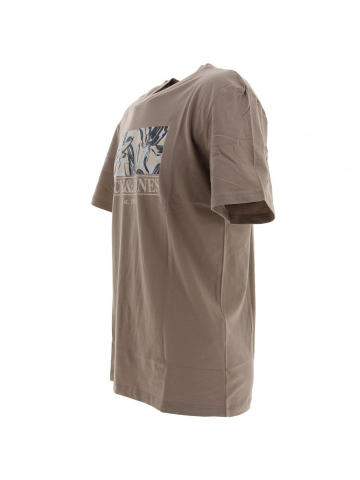 T-shirt flower branding marron homme - Jack & Jones