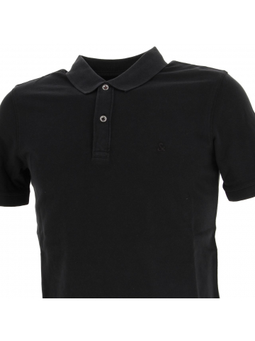 Polo washed noir homme - Jack & Jones
