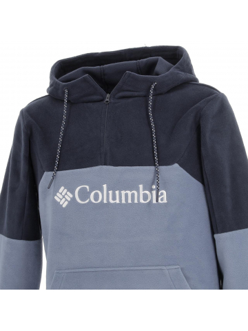 Sweat polaire à capuche lodge bleu homme - Columbia