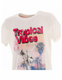 T-shirt tulli blanc fille - Only