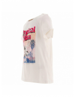 T-shirt tulli blanc fille - Only
