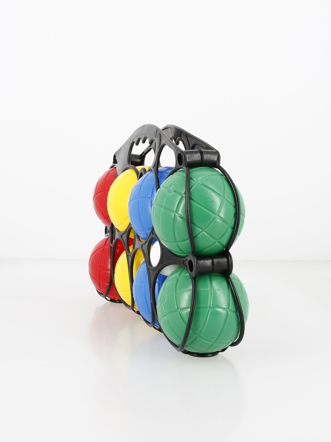 Pack de 8 boules de pétanque plastique multicolore - Sport & Fun