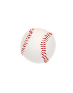 Balle de baseball coeur souple synthétique t1 blanc - Tremblay