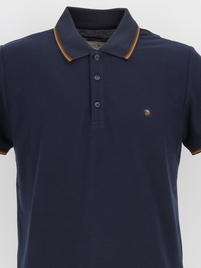 Polo gac uni bleu marine homme - Benson & Cherry
