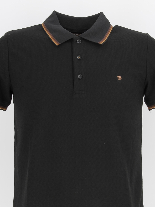 Polo gac uni noir homme - Benson & Cherry