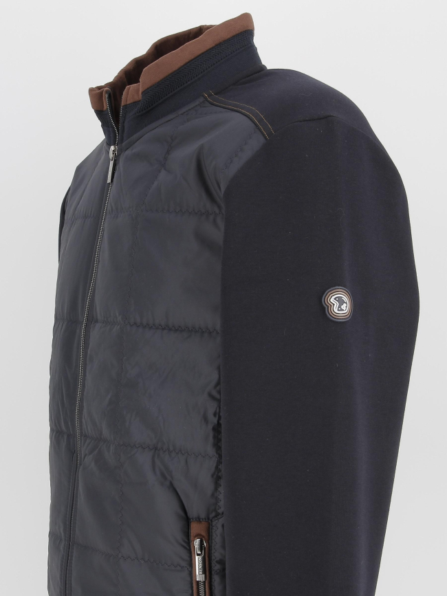 Veste schetland classic bleu marine homme - Benson & Cherry