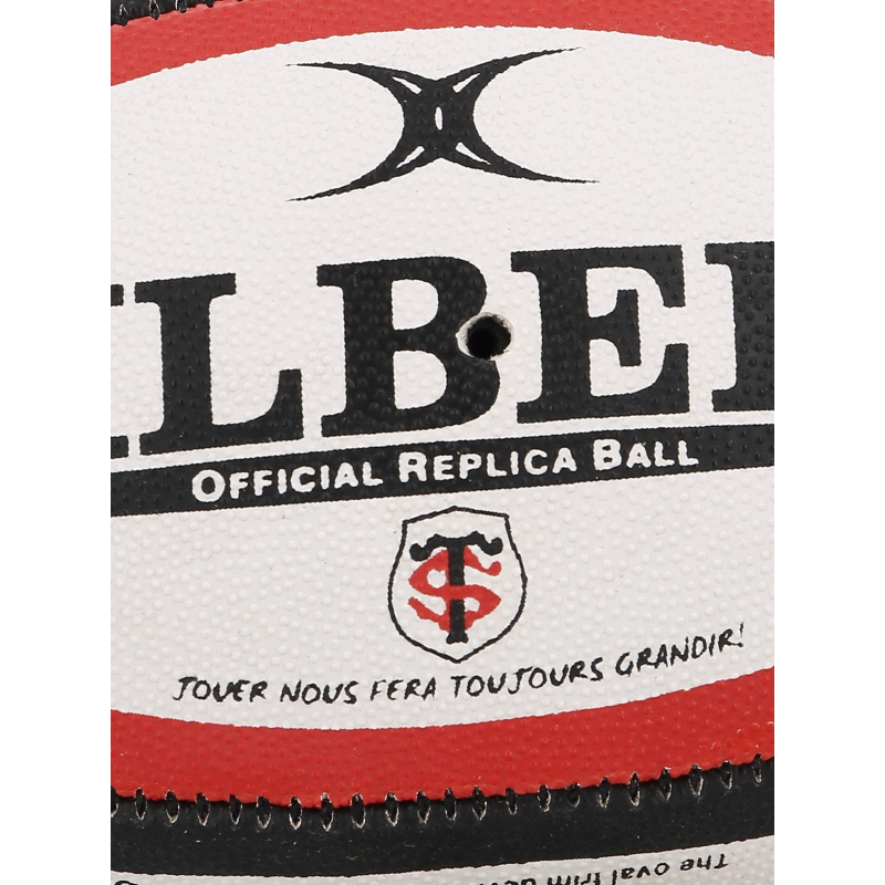 Gilbert Ballon De Rugby Toulouse Officiel – Collection Stade Toulousain, Taille 5, 100 % Caoutchouc